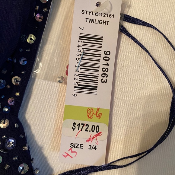 Morgan and Company Navy Blue Maxi Dress - Picture 5 of 5